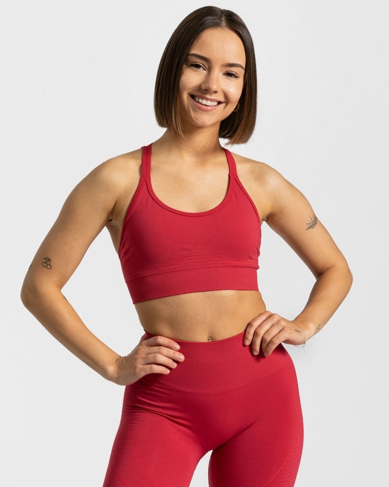 Red Women Teveo True Sports Bra | MLA-7651