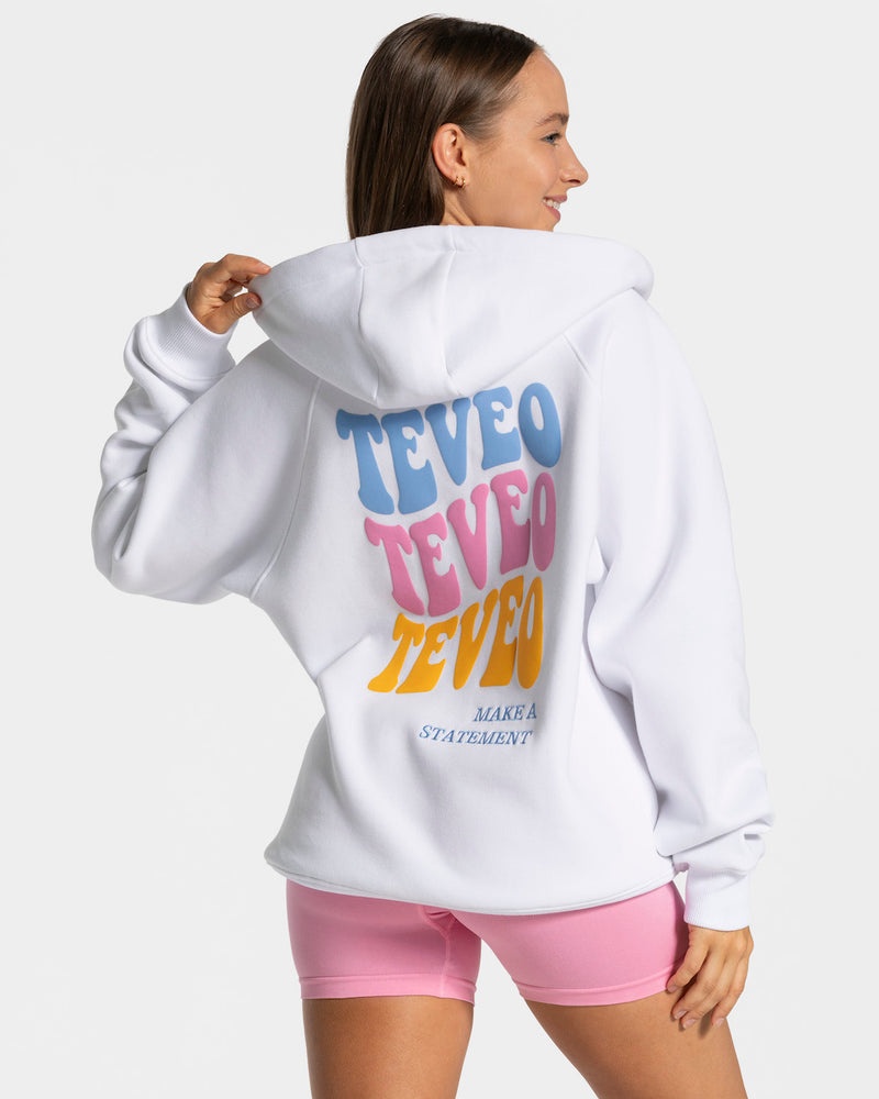 White Women Teveo Candy Oversized Jackets | SLD-4376