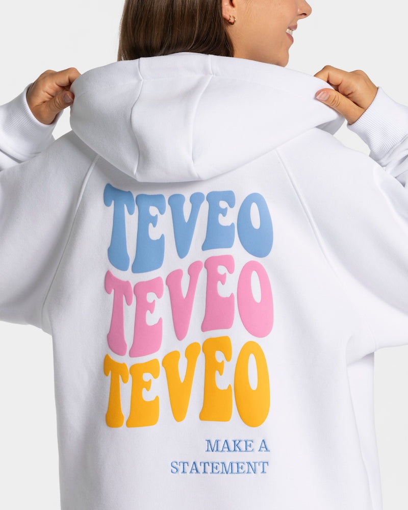 White Women Teveo Candy Oversized Jackets | SLD-4376