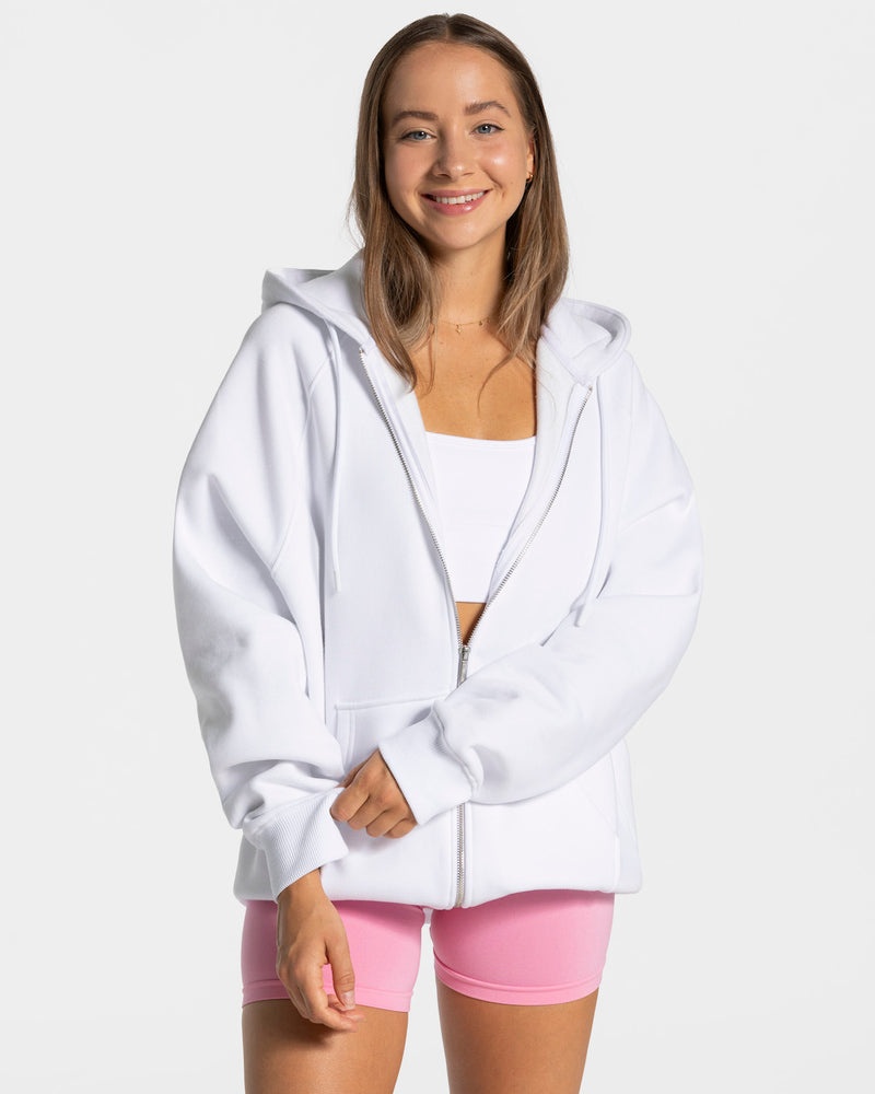 White Women Teveo Candy Oversized Jackets | SLD-4376