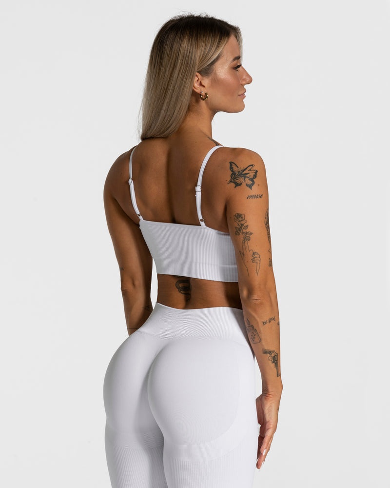 White Women Teveo Elegant Sports Bra | BFT-3171