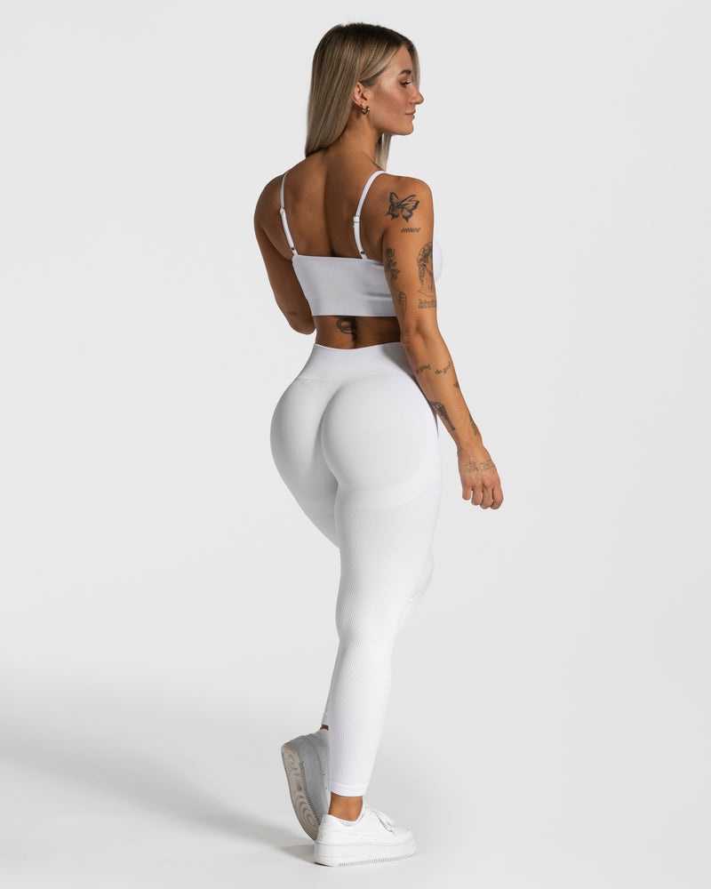 White Women Teveo Elegant Sports Bra | BFT-3171