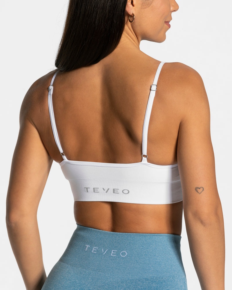 White Women Teveo Evolution V2 Sports Bra | TEG-3911