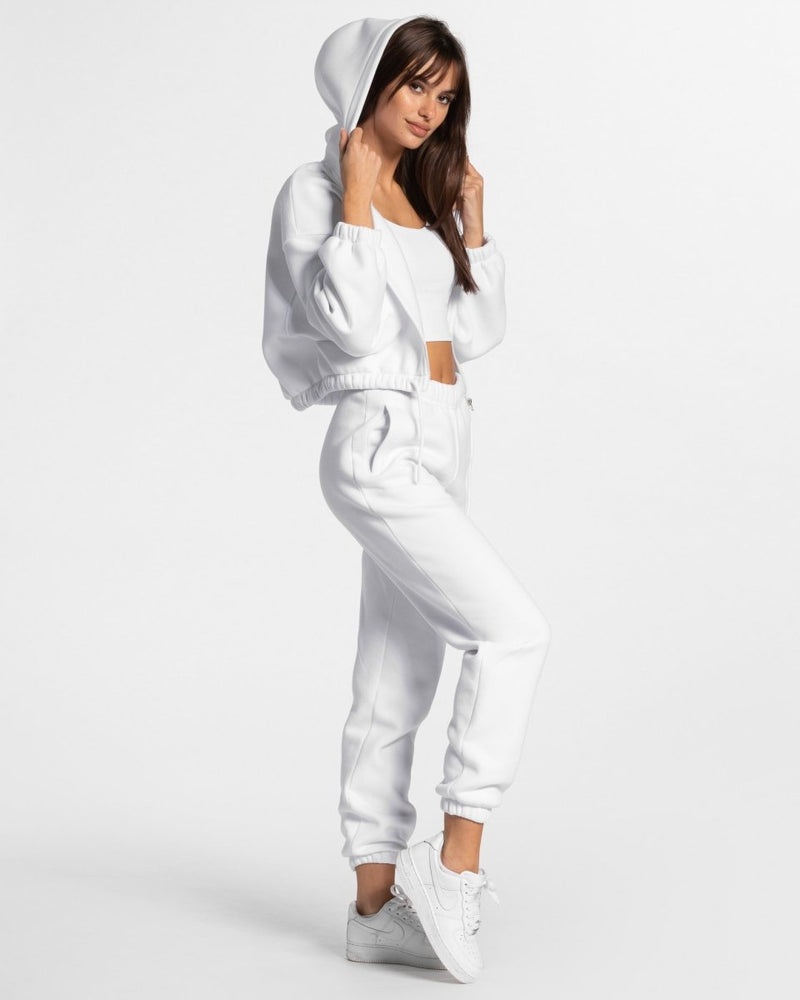 White Women Teveo Iconic Oversized Jogger | DDM-9717