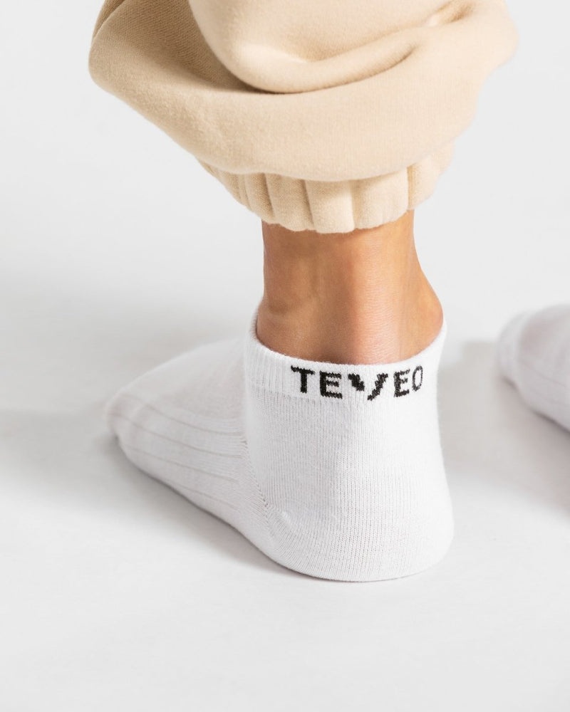 White Women Teveo Sneaker (2pcs) Socks | WWO-1443