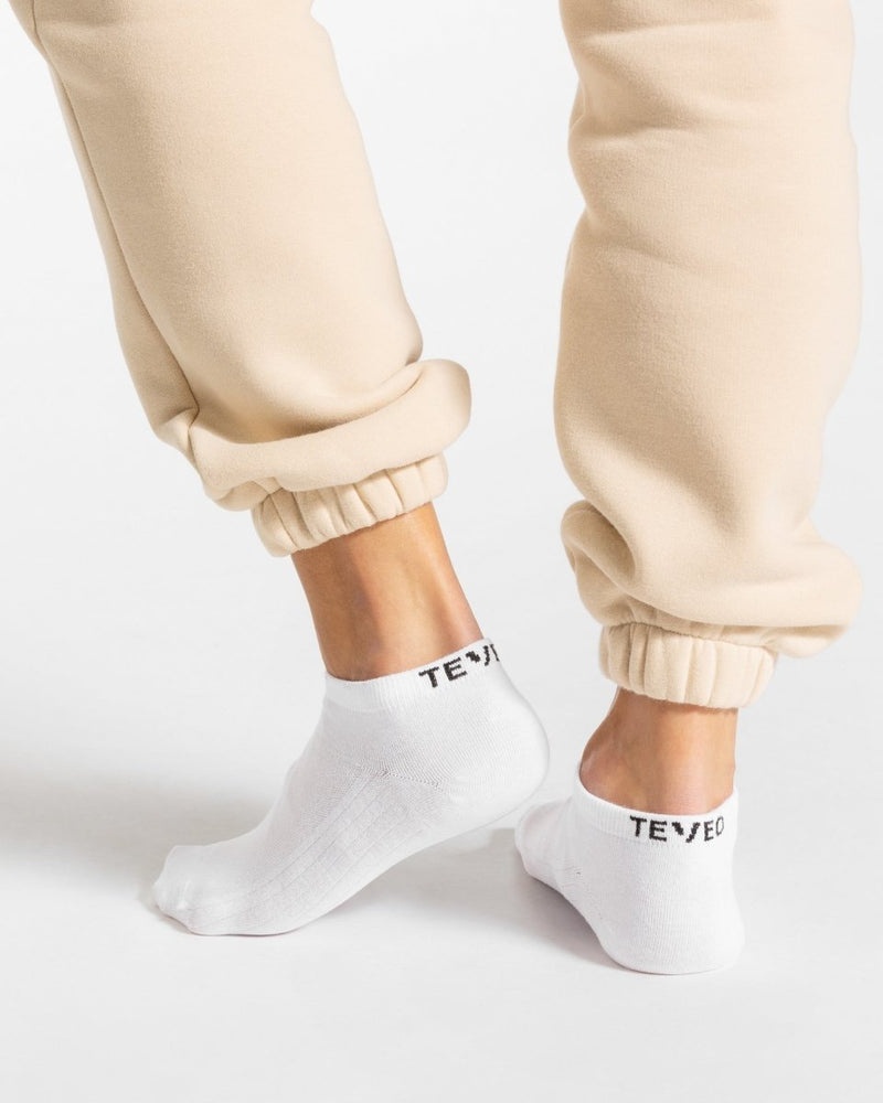 White Women Teveo Sneaker (2pcs) Socks | WWO-1443