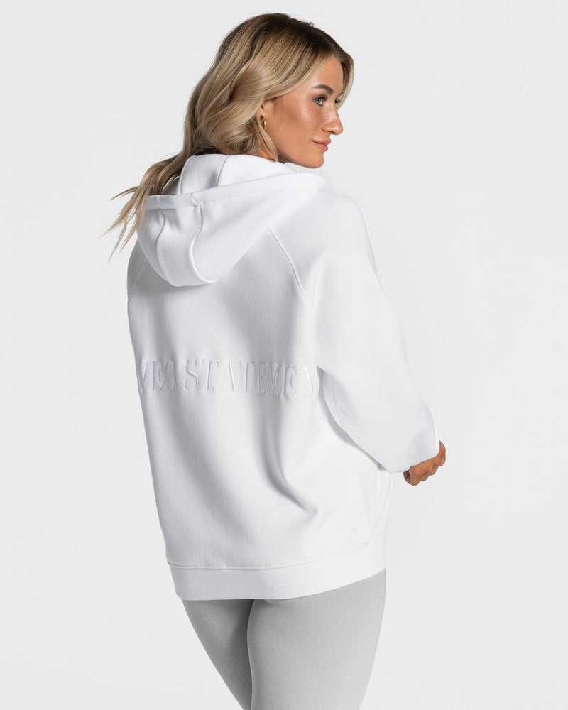 White Women Teveo Statement Oversized Jackets | ZDB-9126