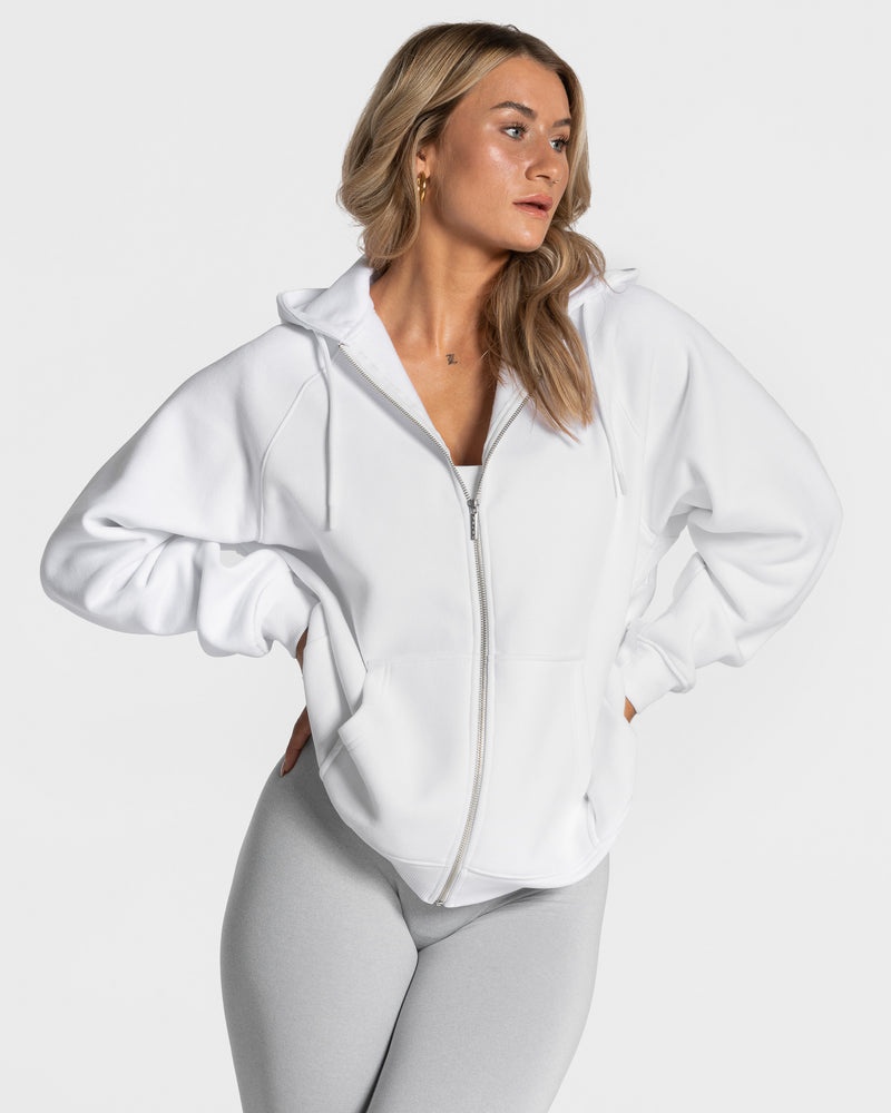 White Women Teveo Statement Oversized Jackets | ZDB-9126